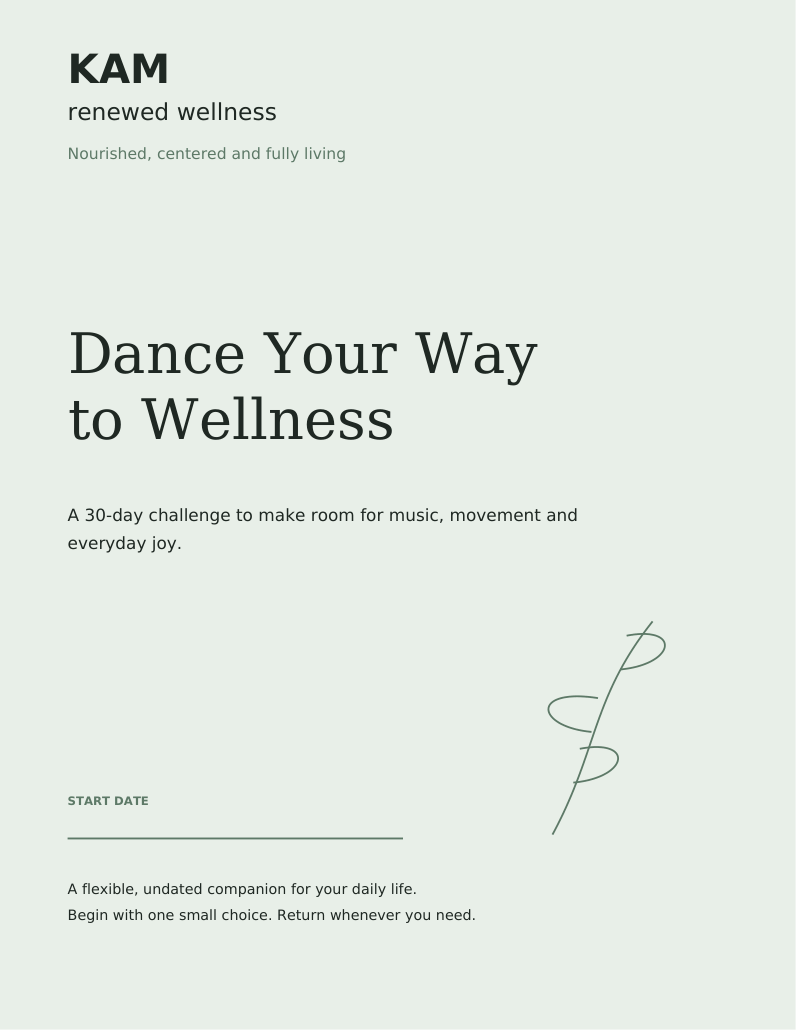 Actual Dance Your Way to Wellness Challenge cover